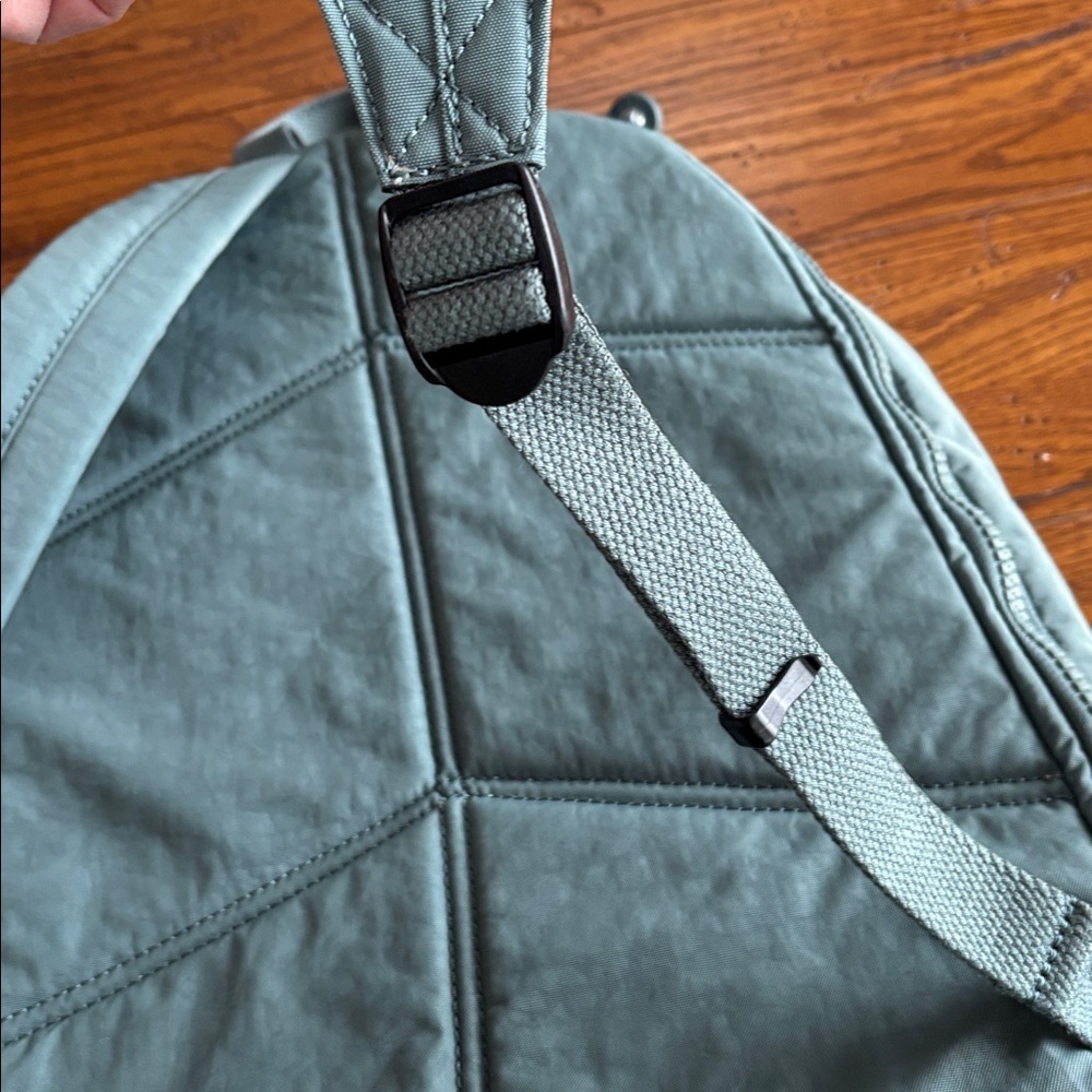Kipling Harper Expandable Backpack Women’s Light Aloe Tonal Sage Green Travel - Picture 7 of 15